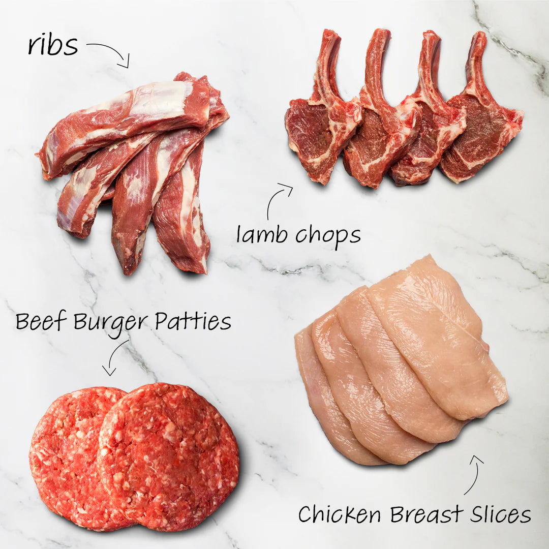 Halal Chops and Burgers Meat Box