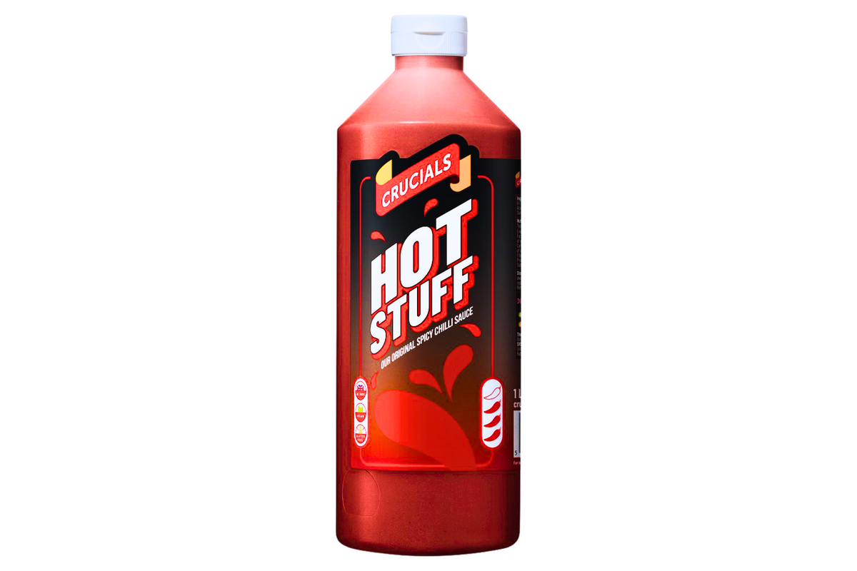Crucials Hot Stuff Spicy Chilli Sauce 1L