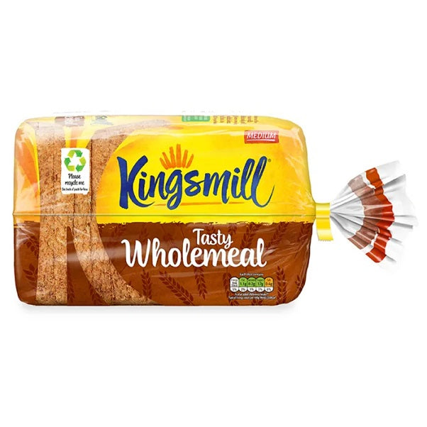Kingsmill Tasty Wholemeal Medium Bread 800g