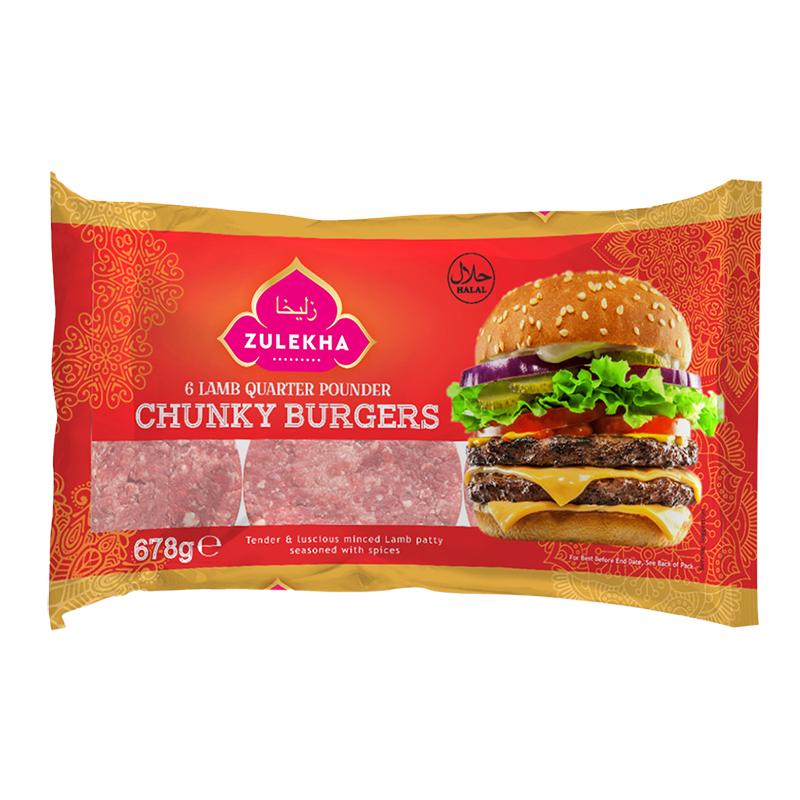 Lamb quarter pounder burger